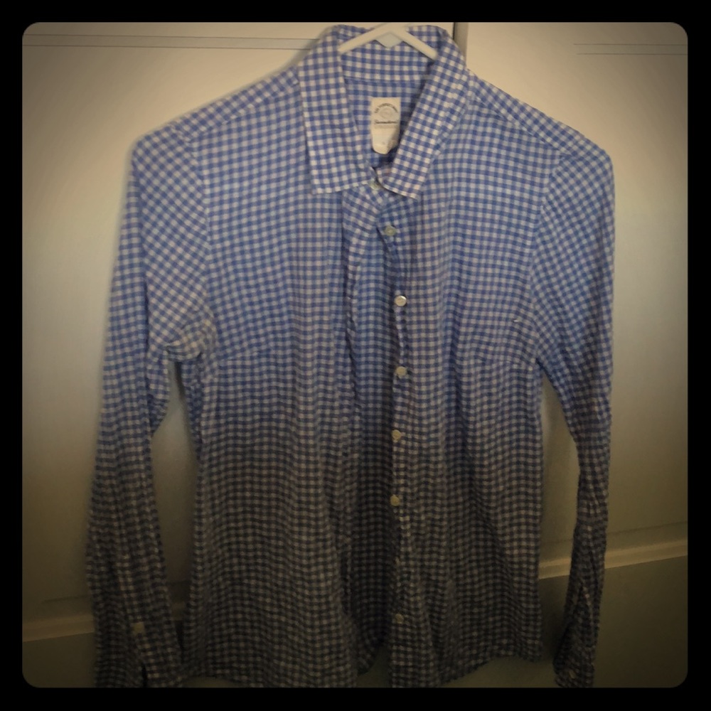 Gingham button up shirt